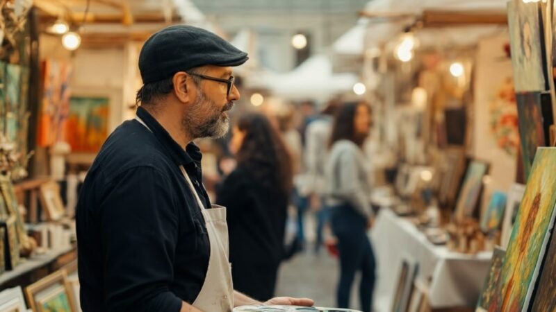 How a Local Artist Turned a Marketplace Into Their Primary Gallery